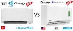 Điều hòa Daikin FTKY25WAVMV hay Panasonic CU/CS-XPU9XKH-8 lọc không khí tốt hơn?