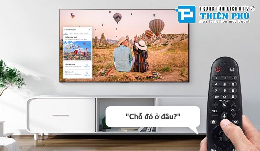 Smart tivi LG 65UA8055PSA 65 inch 4K có chức năng tìm kiếm bằng giọng nói không?