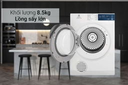 Máy sấy quần áo electrolux 8.5 kg EDV854J3WB- Giá thảnh rẻ, chất lượng tốt