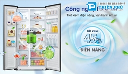 Sủ dụng tủ lạnh Casper Side By Side RS-570VT có tốn nhiều điện năng hay không?