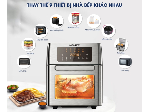 Điểm qua một số tính năng nổi bật của nồi chiên không dầu Kalite KL-1500