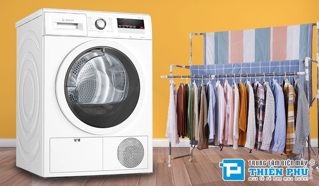 Đánh giá chi tiết về máy sấy quần áo Bosch 8kg WTH85V0GPL