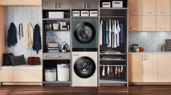 Tháp giặt sấy LG WashTower WT2116SHEG – Thiết kế hiện đại, tích hợp giặt và sấy trong một thiết bị