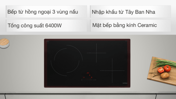 Một số ưu điểm vượt trội của bếp điện từ Hafele HC-M773D 3 vùng nấu