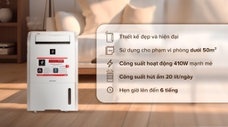 Đánh bay độ ẩm với máy hút ẩm Sharp DW-D20A-W: Đánh giá chi tiết tổng quan