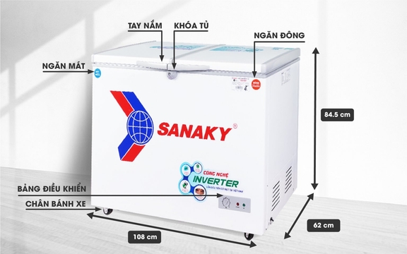 5 Lý do tủ đông Sanaky VH-2899W3 xứng đáng được nhiều hộ kinh doanh lựa chọn