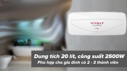 Tại sao nên chọn bình nóng lạnh Ariston 20 Lít Vitaly 20SL cho phòng tắm của bạn?