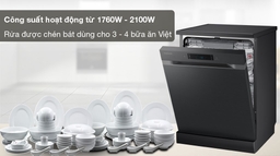 Review máy rửa bát Samsung 14 bộ DW60CG550FSG/SV thế hệ mới