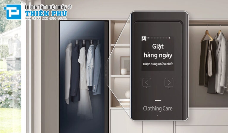 Những ưu điểm có trong tủ chăm sóc quần áo Samsung Bespoke 5 móc DF10A9500CG/SV