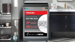 Máy giặt Toshiba inverter AW-DUM1400LV(MK) công nghệ hiện đại, giặt sạch hiệu quả