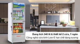 Chẳng còn sợ thực phẩm hỏng hay héo với Tủ mát Sanaky VH-408W3 giá cực rẻ
