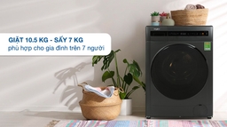 Đánh giá chất lượng máy giặt sấy Whirlpool WWEB10702FG có tốt không?