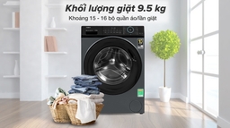 Tìm hiểu chi tiết chiếc máy giặt Aqua inverter AQD-A952J.BK 9,5kg