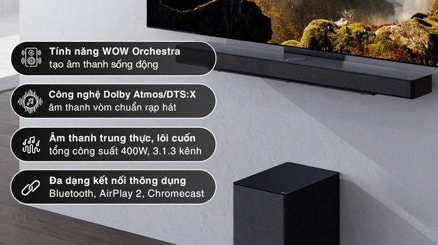 Tăng cường trải nghiệm giải trí âm thanh tại nhà với bộ loa thanh LG SC9S