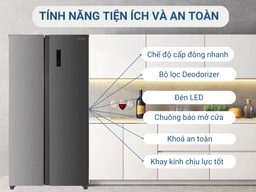 Điểm qua tính năng nổi bật ở tủ lạnh Sharp Side By Side SJ-SBX440V-SL