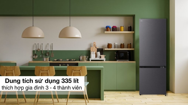 Lý do mà bạn nên mua tủ lạnh LG 2 cánh LBB33BLM