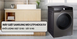 Những lý do không nên bỏ qua máy giặt sấy Samsung WD12TP34DSX/SV 12kg