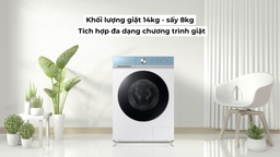 5 Lý do máy giặt sấy samsung inverter WD14BB944DGM/SV