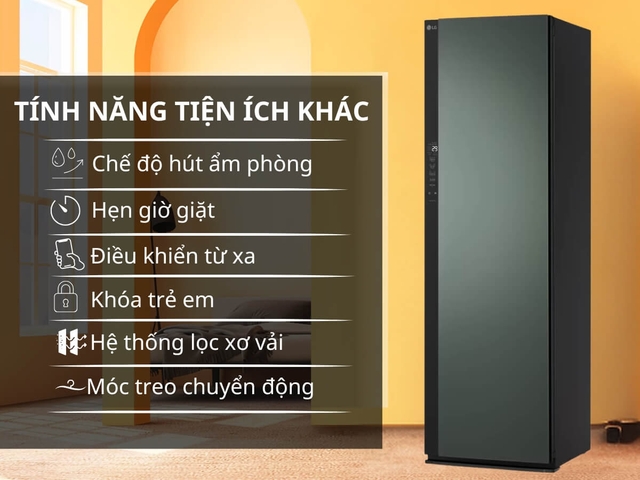 Những công nghệ và tính năng thông minh có trong tủ chăm sóc quần áo LG SC5MNR4G