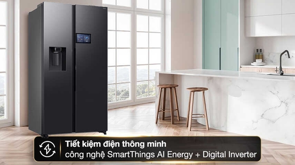 Tủ lạnh Samsung RS90F65D2FSV 2 cánh giải quyết mọi vấn đề cho người dùng