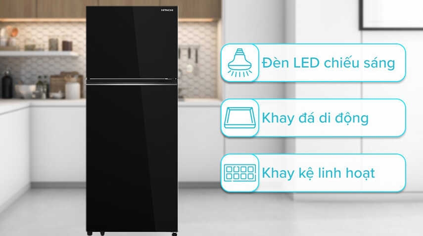 5 tính năng khiến tủ lạnh Hitachi HRTN6408SGBKVN 2 cánh trở nên ưa chuộng