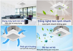 Đánh giá chi tiết về ưu điểm của điều hòa âm trần LG 36000btu 1 chiều inverter ZTNQ36GNLA0/ZUAD1