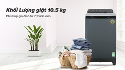 Máy giặt Aqua inverter AQW-DR105JT.BK phương pháp giặt giũ hiện đại, tiết kiệm điện năng
