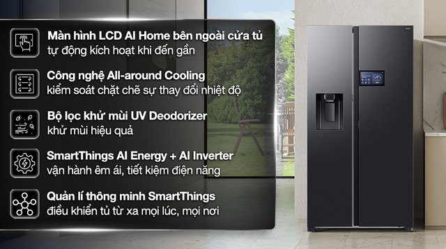 Tủ lạnh Samsung RS90F65D2FSV, lựa chọn đáng tin cậy cho mọi nhà