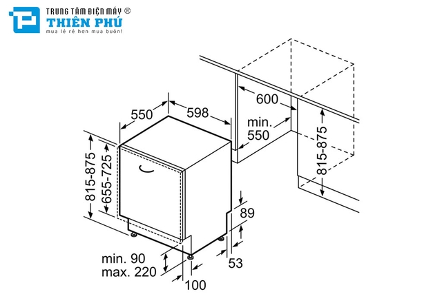 Máy Rửa Bát Bosch SMV8YCX02E 14 Bộ Series 8