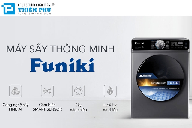 Máy Sấy Quần Áo Funiki 10Kg HD V6100AG