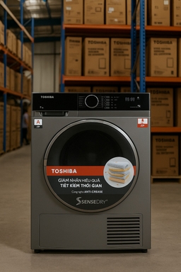 Máy sấy quần áo Toshiba ngưng tụ TD-K90MEV(SK) giải pháp sấy khô tối ưu cho mọi gia đình