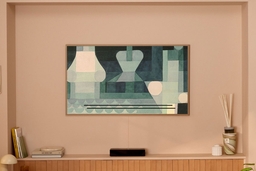 Nâng cấp không gian phòng khách với tivi Samsung QA55LS03FAKXXV khung tranh