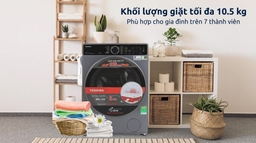Đánh giá công nghệ giặt trên máy giặt Toshiba inverter TW-T25BZU115MWV(MG)