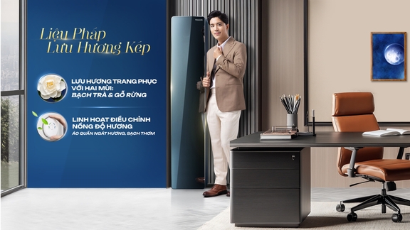 Tủ chăm sóc quần áo Panasonic thông minh HCC-R340ARXV giữ trang phục luôn như mới