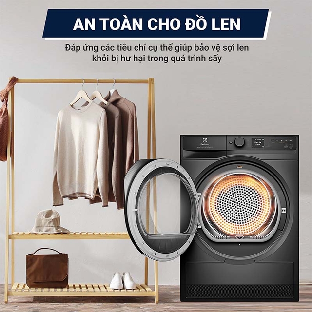 Máy sấy quần áo Electrolux bơm nhiệt EDH902R9SC đẳng cấp tinh tế đến từng chi tiết