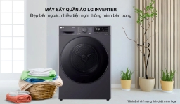Máy sấy quần áo LG bơm nhiệt DVHP50M giải pháp sấy khô quần áo hoàn hảo cho mọi gia đình