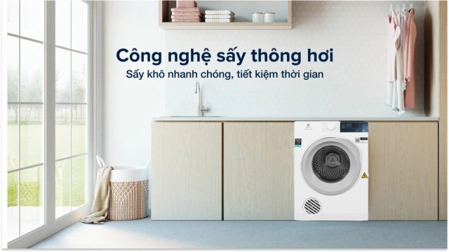 Các công nghệ hiện đại bạn nhận được khi sử dụng máy sấy quần áo Electrolux 9kg EDV904H3WC cho gia đình