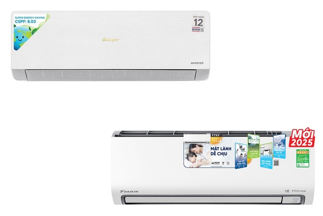 So sánh điều hòa Casper XC-09IU38 và Daikin FTKF25ZVMV, loại nào đáng mua hơn?