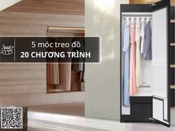 5 lợi ích bạn nhận được khi lựa chọn tủ chăm sóc quần áo Samsung 5 móc DF24CB9900CRSV