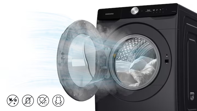 Trải nghiệm công nghệ giặt hơi nước Hygiene Steam trên máy giặt Samsung 10kg WW10DG6U34LBSV