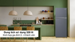 Tủ lạnh Aqua 2 cánh AQR-T380FA(SL) lựa chọn hoàn hảo cho gia đình hiện đại