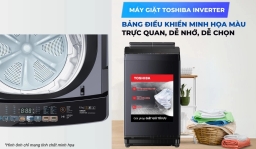 Máy giặt Toshiba inverter AW-DUHN1600LV(MG) giặt sạch tối ưu, tiết kiệm điện năng