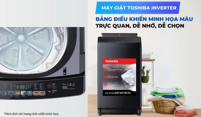 Máy giặt Toshiba inverter AW-DUHN1600LV(MG) giặt sạch tối ưu, tiết kiệm điện năng