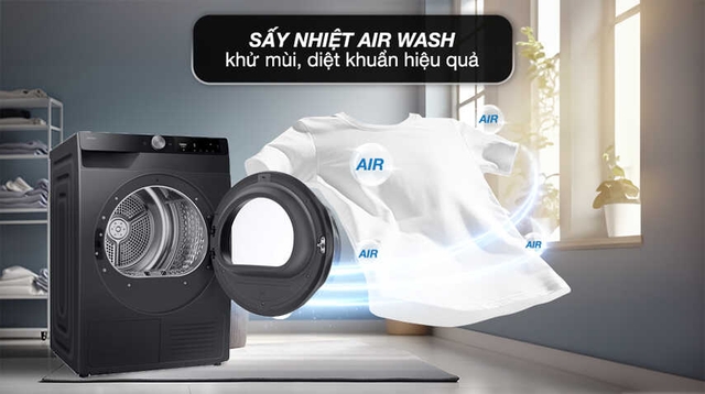 Chia sẻ về các đặc điểm nổi bật của máy sấy quần áo Samsung bơm nhiệt DV90T6240LB/SV
