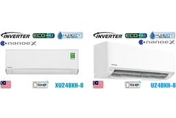 So sánh hai model điều hòa Panasonic CS-XU24BKH-8 và CS-U24BKH-8 có gì khác biệt?