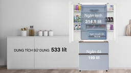 Tủ lạnh Toshiba inverter GR-RF690WI-PGV(67) đẳng cấp không gian lưu trữ, hiện đại và tiết kiệm năng lượng