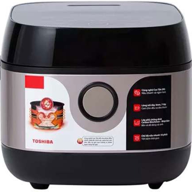Nồi cơm điện tử Toshiba RC-10IX1PV 1.0 Lít công nghệ nhật bản cho bữa cơm hoàn hảo