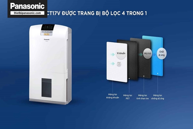 Đánh giá máy hút ẩm Panasonic F-YCT17V có công nghệ gì đáng chú ý?