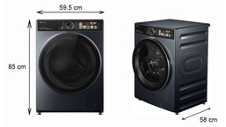 Máy giặt Toshiba inverter 10.5 kg TW-T25BZU115MWV(MG) giặt sạch vượt trội, tiết kiệm điện nước tối ưu