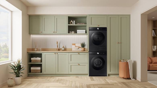 Máy giặt Samsung cửa ngang 10kg WW10DB7U34GBSV nổi bật công nghệ hiện đại đỉnh cao năm 2025